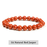 JD Natural Stone Beads Bracelet Amethyst Tiger Eye Crystal Quartz Agate Gem Beads Bangles Women Men Reiki Healling Jewelry Gift by Home for Health and Beauty