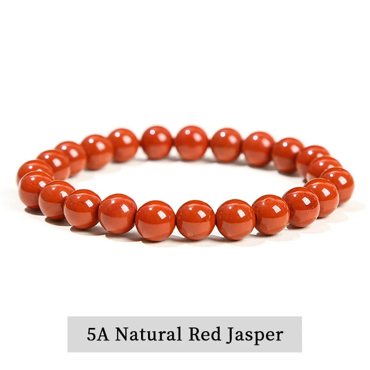 JD Natural Stone Beads Bracelet Amethyst Tiger Eye Crystal Quartz Agate Gem Beads Bangles Women Men Reiki Healling Jewelry Gift by Home for Health and Beauty