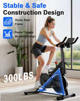 Exercise Bike, 32-Level Magnetic Resistance Stationary Bikes for Home, Low Noise Workout Cycling Bike for Home by Home for Health and Beauty