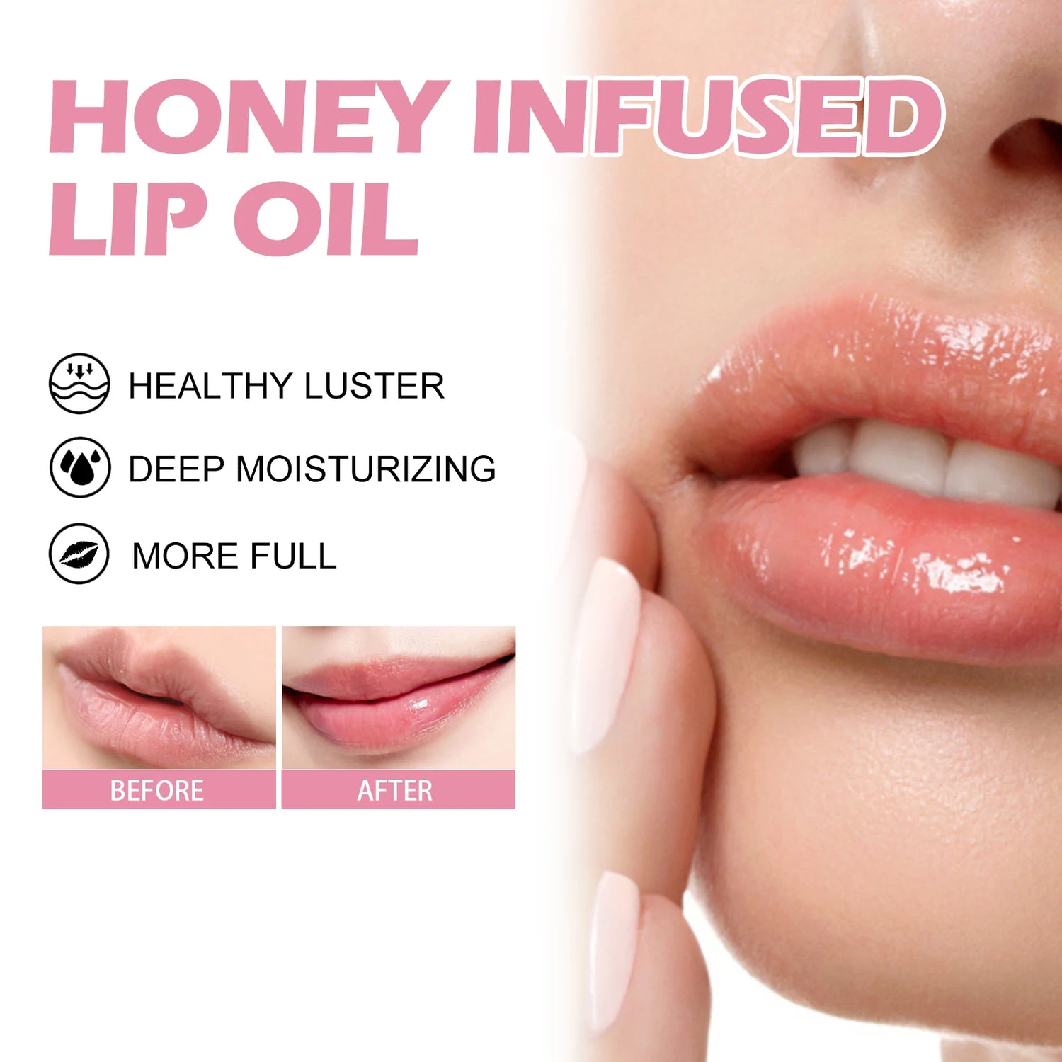 Honey VE Lip Balm Natural Long Lasting Moisturizing Sexy Plumping Lips Smoothing Anti-Cracking Healthy Makeup Lip Care by Home for Health and Beauty