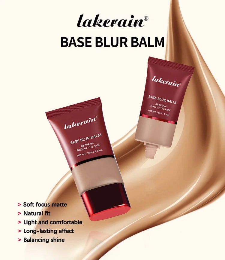 Lakerain Matte Foundation Base Cream Long-lasting Soft Focus Matte Natural Fit Coverage Concealer Waterproof Face Base Makeup by Home for Health and Beauty