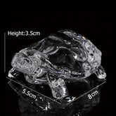 Crystal Turtle Ornament, Mini Turtle Statue, Lucky Ornament, Suitable for Home Office Desk Decoration, Home Decoration by Home for Health and Beauty