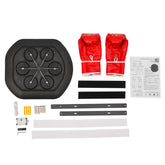 Intelligent Music Boxing Training Machine, Wall Mount Bluetooth Boxing Wall Target Punch Trainer w/Gloves&LED Light for Home Gym by Home for Health and Beauty