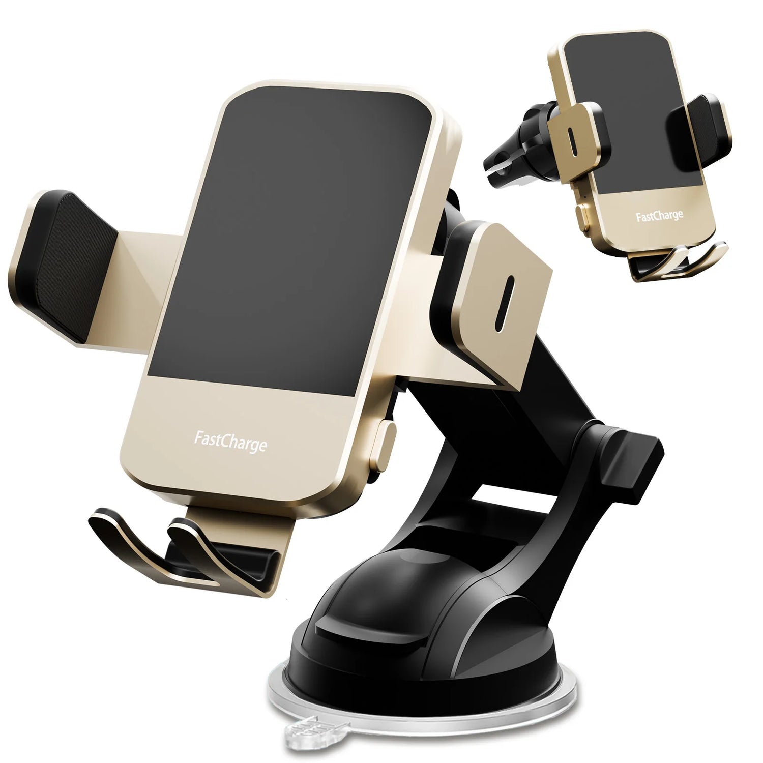 Wireless Car Charger Phone Holder 15W Fast Charge Mount iPhone by Home for Health and Beauty