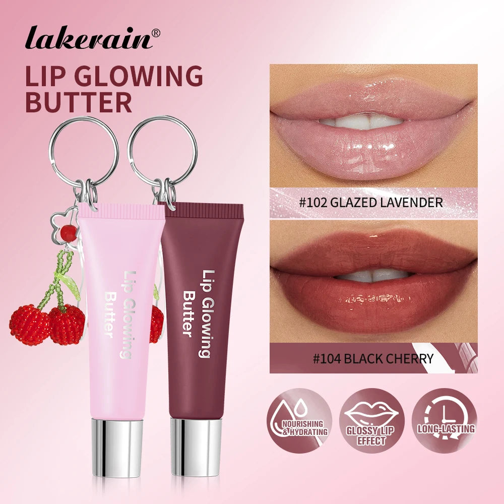 Moisturizing Lip Balm Lip Gloss Long Lasting Butter Pink Nourishing Makeup Care Hydrating Glowing Shine Lipstick Korean Cosmetic by Home for Health and Beauty
