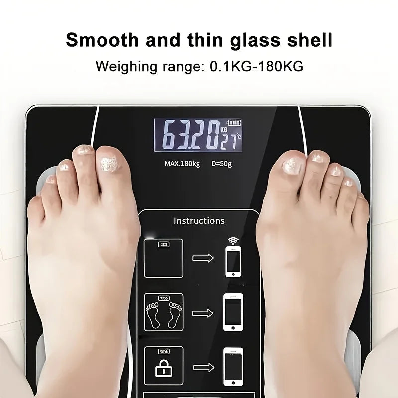 Weight Scale Electronic Scale, 396 Pound Digital Bathroom Scale, High-precision Weight Scale with LCD High-definition Display Sc by Home for Health and Beauty