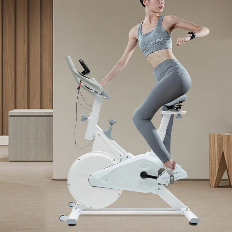 Indoor Cycling Exercise Bike With Digital Pulse Display by Home for Health and Beauty