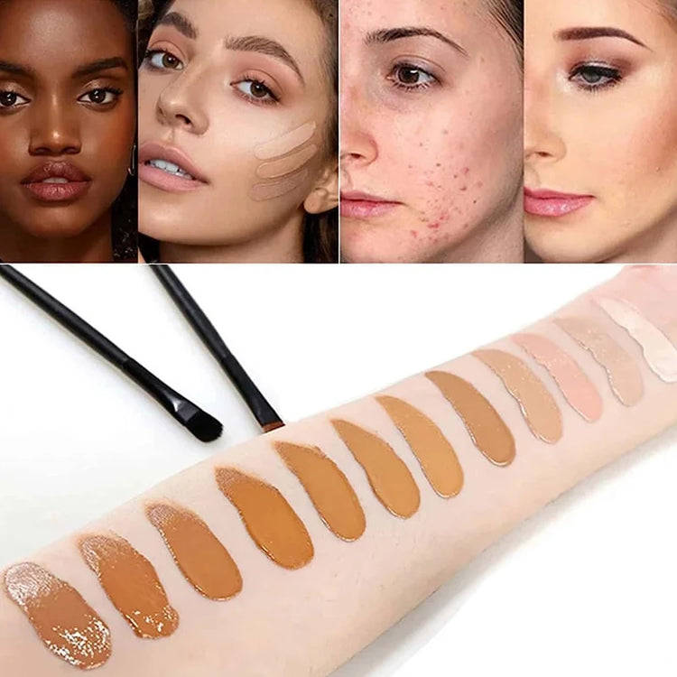12 Color concealer Palette Matte Phosphor Outline Makeup Palette Cream foundation make-up Makeup Face Repair by Home for Health and Beauty