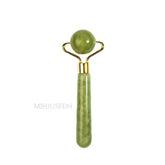 Natural Jade Roller Massager For Face, Body, Back Gua Sha by Home for Health and Beauty