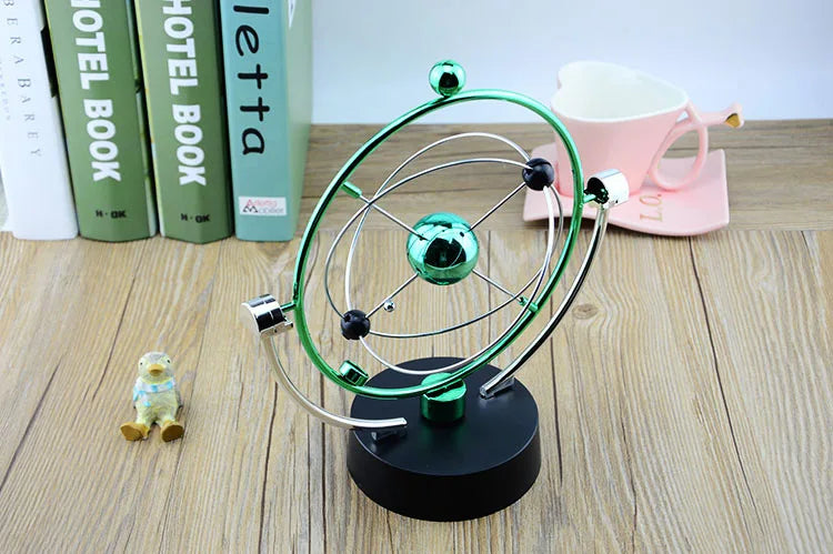 Galaxy Universe Celestial Swinger Magnetic Rotating Earth Perpetual Motion Device Electric Chaos Pendulum Science Decor living room decoration desk decoration adornos para casa desk decoration home accessories by Home for Health and Beauty