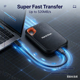 Portable External SSD 2TB High Capacity Solid State Drive USB 3.2 Gen2 Ultra Fast Storage for Game Files by Home for Health and Beauty