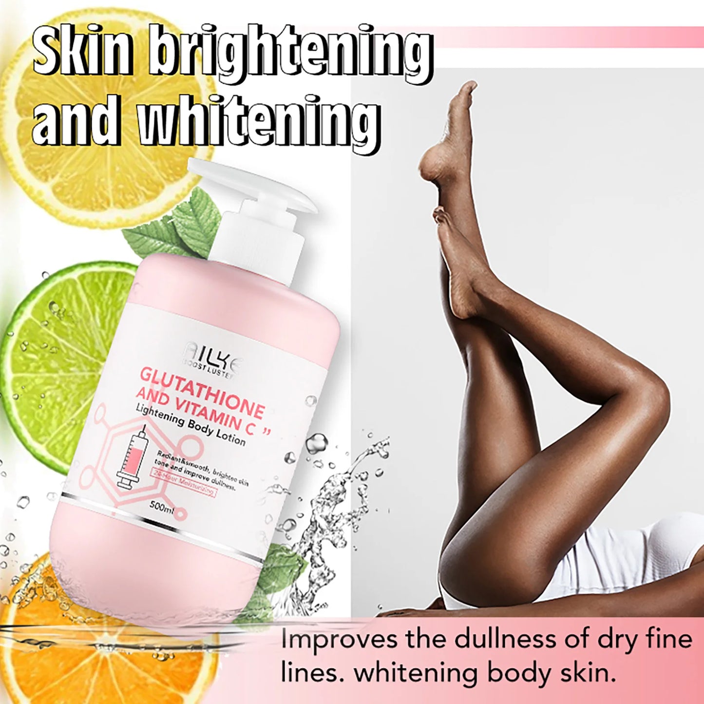 Whitening Moisturizing Facial And Body Lotion With Vitamin C