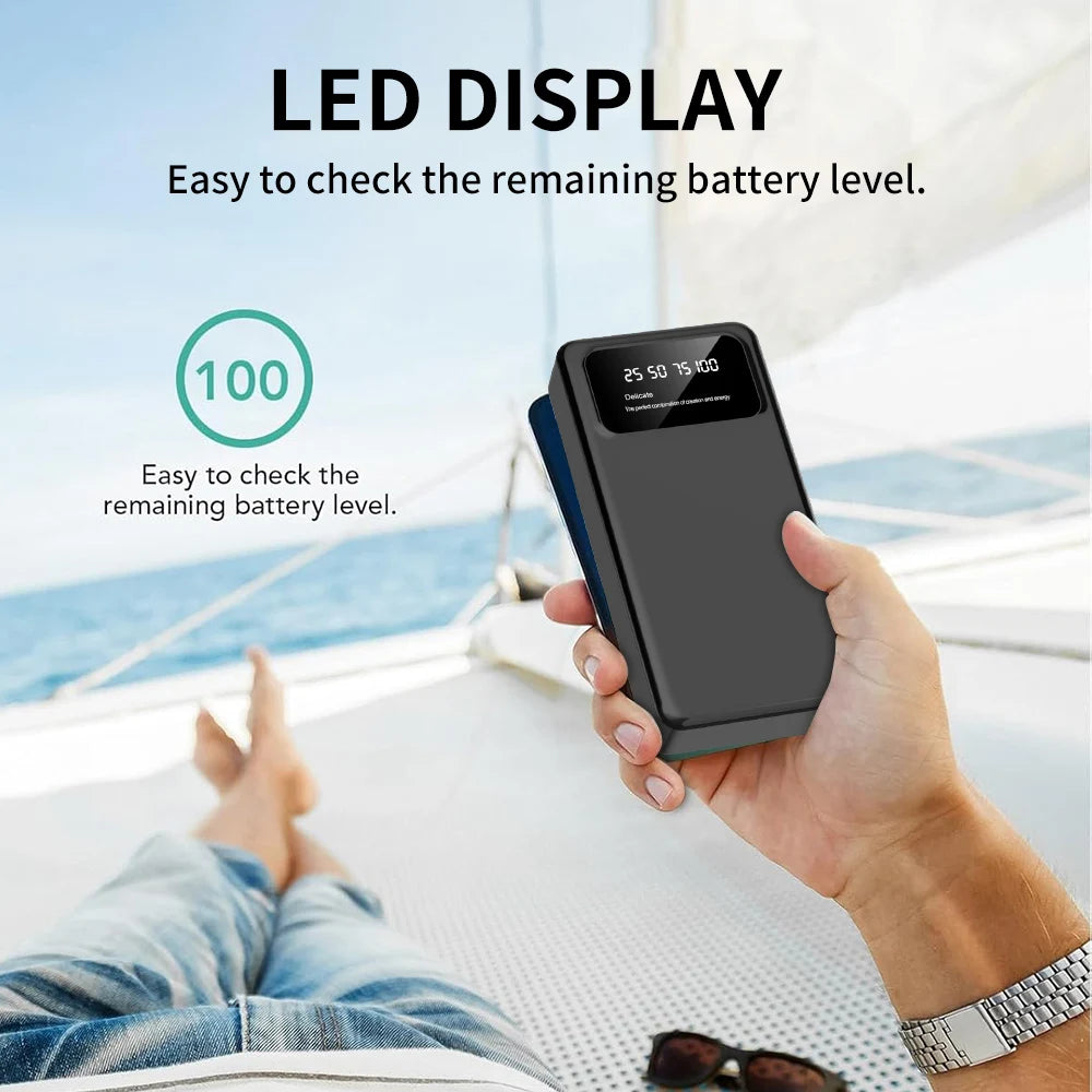 Portable Power Bank With LED Display And Dual USB Outputs