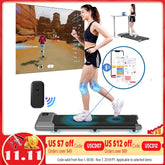 Driving Walking Pad Mini Treadmill Under Desk Quiet Portable by Home for Health and Beauty