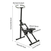 White/Black Folding Stair Stepper for Home Gym Exercise| Full-Body Workout Vertical Climber| Cardio Stepper by Home for Health and Beauty