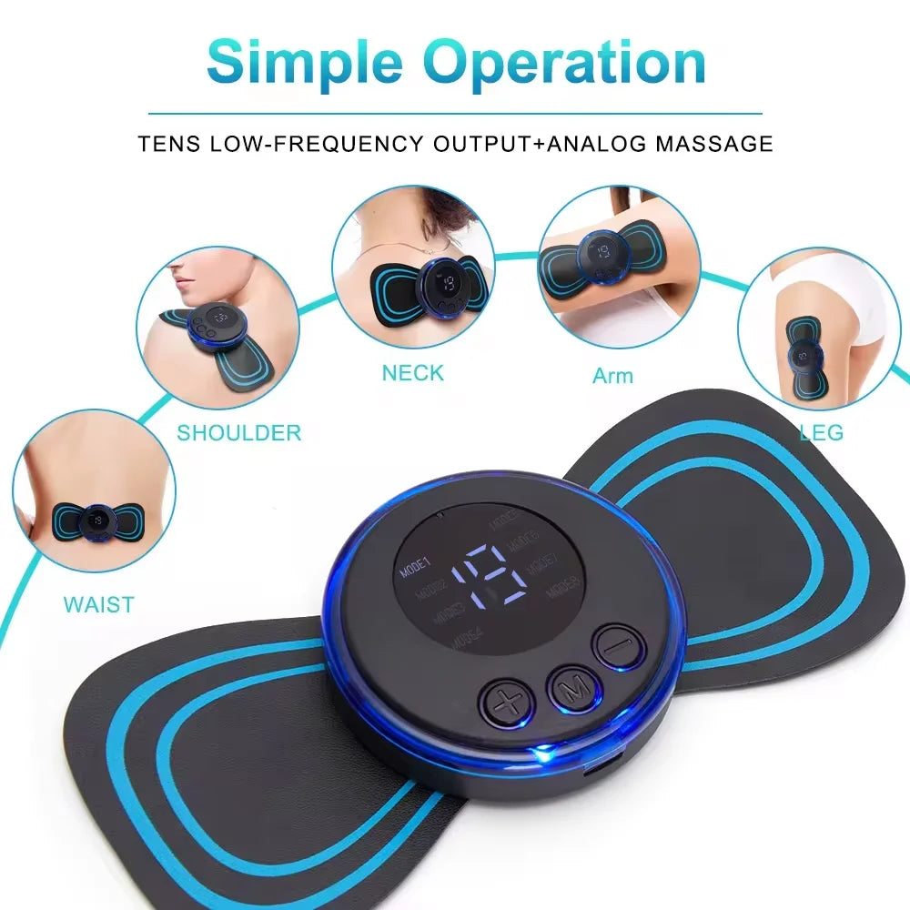 Electronic EMS Neck Massager Mini Device Muscle Stimulator