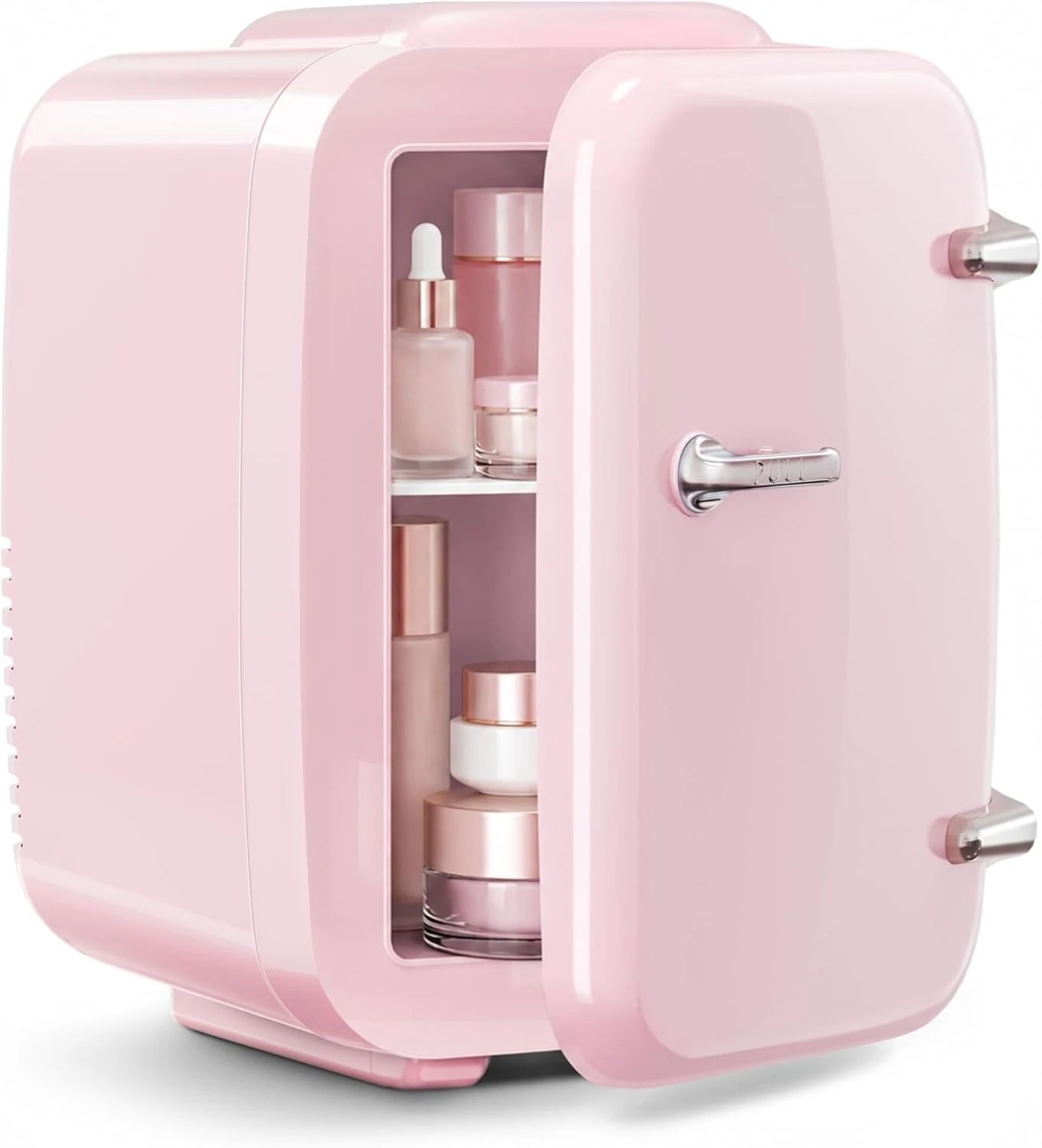 Mini Fridge, 4 Liter/6 Cans Portable Cooler and Warmer, AC/DC Power Small Fridge by Home for Health and Beauty