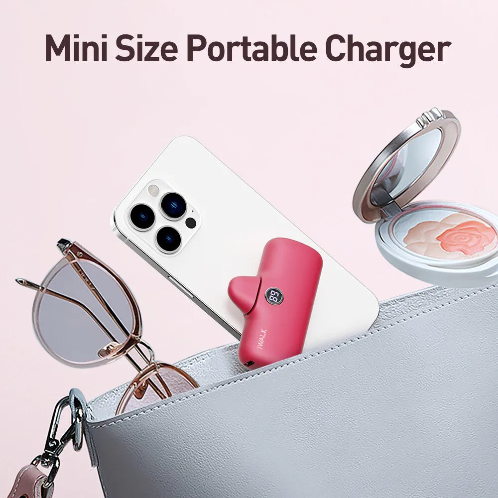 Capsule Power Bank Mini Portable Wireless Charger