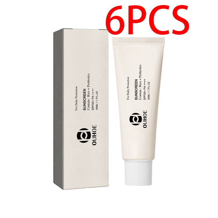 Ouhoe SPF 50 Face Sunscreen Probiotic Brightening Cream by Home for Health and Beauty