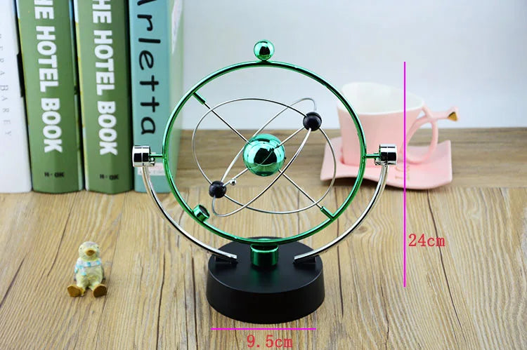 Galaxy Universe Celestial Swinger Magnetic Rotating Earth Perpetual Motion Device Electric Chaos Pendulum Science Decor living room decoration desk decoration adornos para casa desk decoration home accessories by Home for Health and Beauty