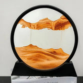 3D Moving Sand Art Glass Frame Deep Sea Quicksand Decor by Home for Health and Beauty