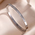Sparkling Zirconia Inlaid Stainless Steel Bracelet 5/1pcs Set for Women Stackable Bangles Fashion Non Fading Jewelry Gift by Home for Health and Beauty