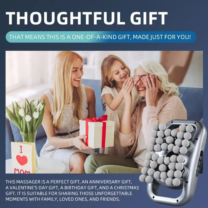 Muscle Massager Gun with 42 Massage Heads LED Digital Display 10min Smart Timer 9 Speed Modes Type-C Fast Cha by Home for Health and Beauty