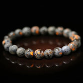 JD Natural Stone Beads Bracelet Amethyst Tiger Eye Crystal Quartz Agate Gem Beads Bangles Women Men Reiki Healling Jewelry Gift by Home for Health and Beauty