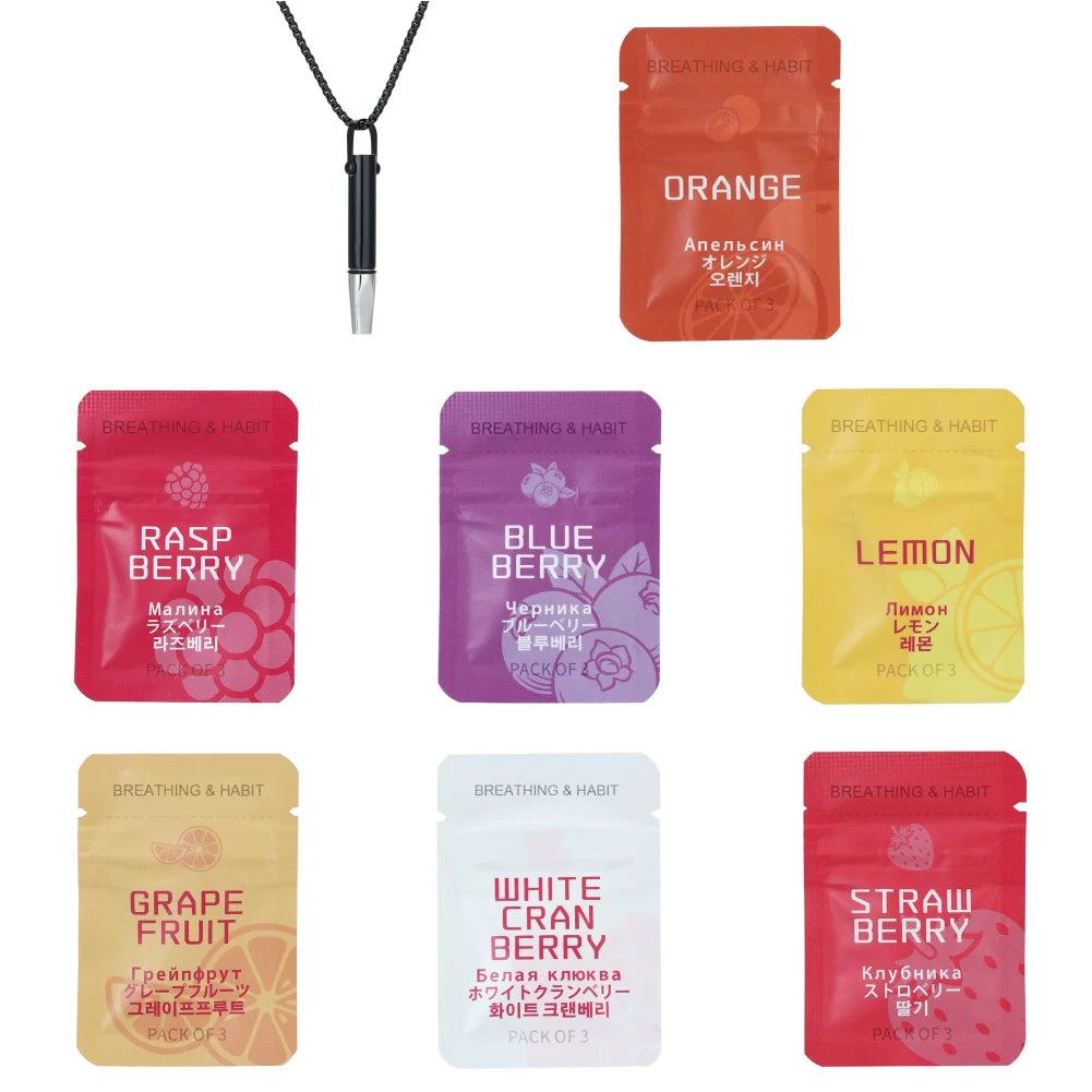 Anxiety Relief Breathing Necklace For Quitting Smoking Meditation