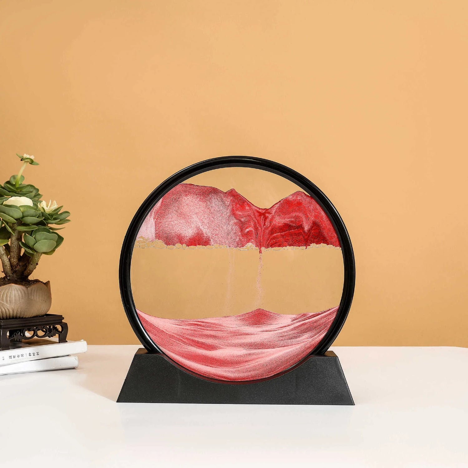 3D Moving Sand Art Glass Frame Deep Sea Quicksand Decor by Home for Health and Beauty