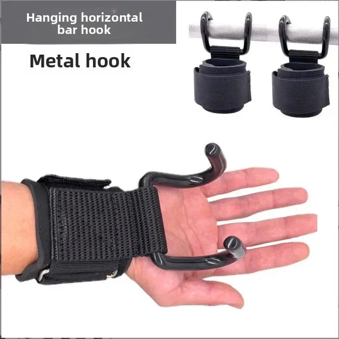 1/2PC Non-Slip Weight Lifting Hookspremium Pair of Straps Weightlifting Deadlift Chin Pull Up and Exercise Fitness Hook Training by Home for Health and Beauty