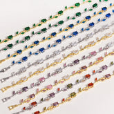 Luxury 16 Colors Sparkling Leaf Cubic Zirconia Branch Gold Silver Color CZ Crystal Bracelet Fashion Women Wedding Jewelry Gift by Home for Health and Beauty