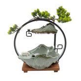 Tabletop Water Fountains Indoor Waterfall Decoration and LED for Meditation by Home for Health and Beauty