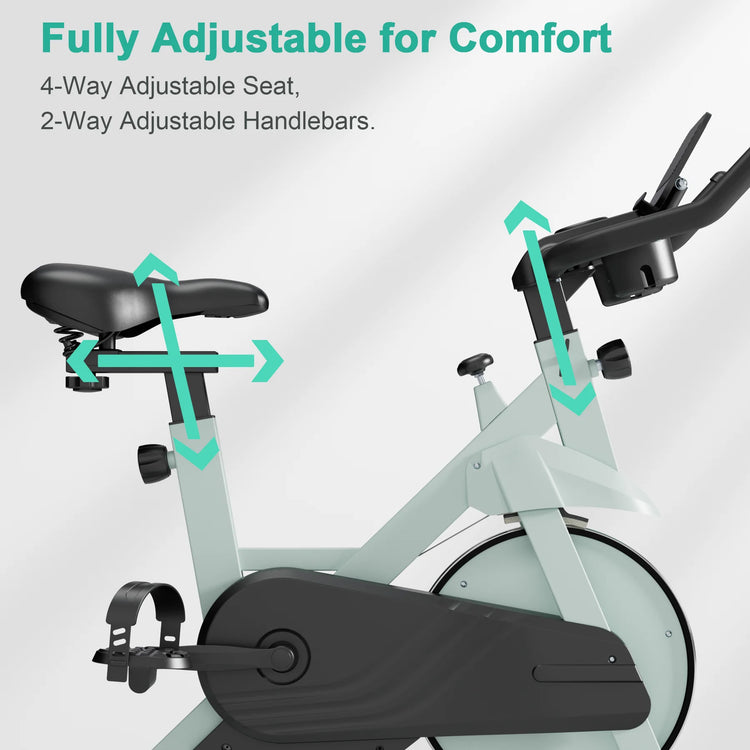 Magnetic Resistance Exercise Bike With 32 Levels Indoor Workout by Home for Health and Beauty