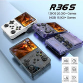Retro Handheld Game Console Linux System 3.5 Inch 256G 128G R36S IPS Portable Pocket Player 64GB Video Gaming Kids Gifts by Home for Health and Beauty