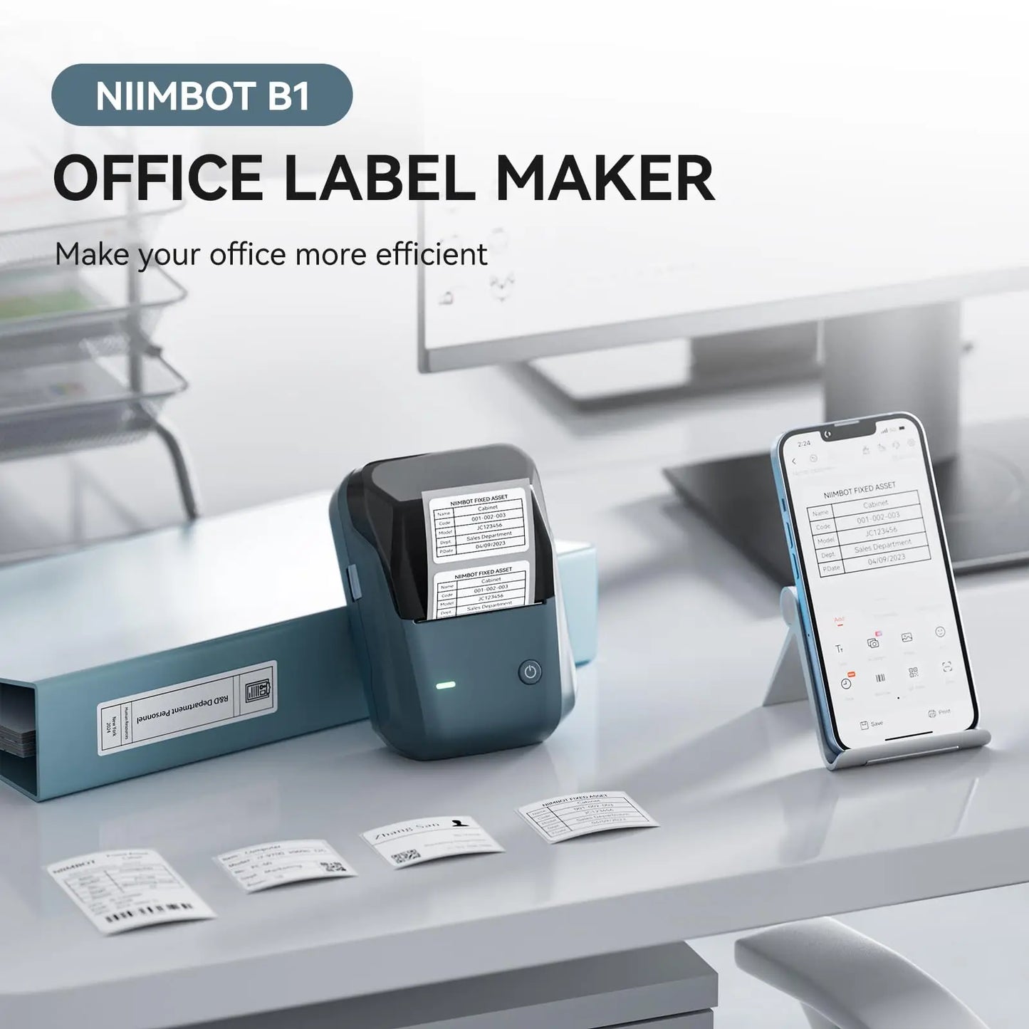 Bluetooth Portable Thermal Label Printer For Packaging