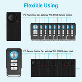 Wireless Vibration Bike Alarm With Remote Control Anti-Theft Alarm 110dB Loud Bike Door Window Alarm Home Safety System by Home for Health and Beauty