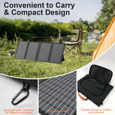 Portable Solar Charger 18V 60W / 45W Foldable Solar Panel for Solar Generators Outdoor Camping Travel Powerbank Phone by Home for Health and Beauty