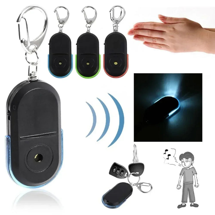Anti-Lost Alarm Key Finder Locator Tracker Keychain Whistle Sound Smart Flashing Beeping With LED Light Anti Lost Keyring Finder by Home for Health and Beauty