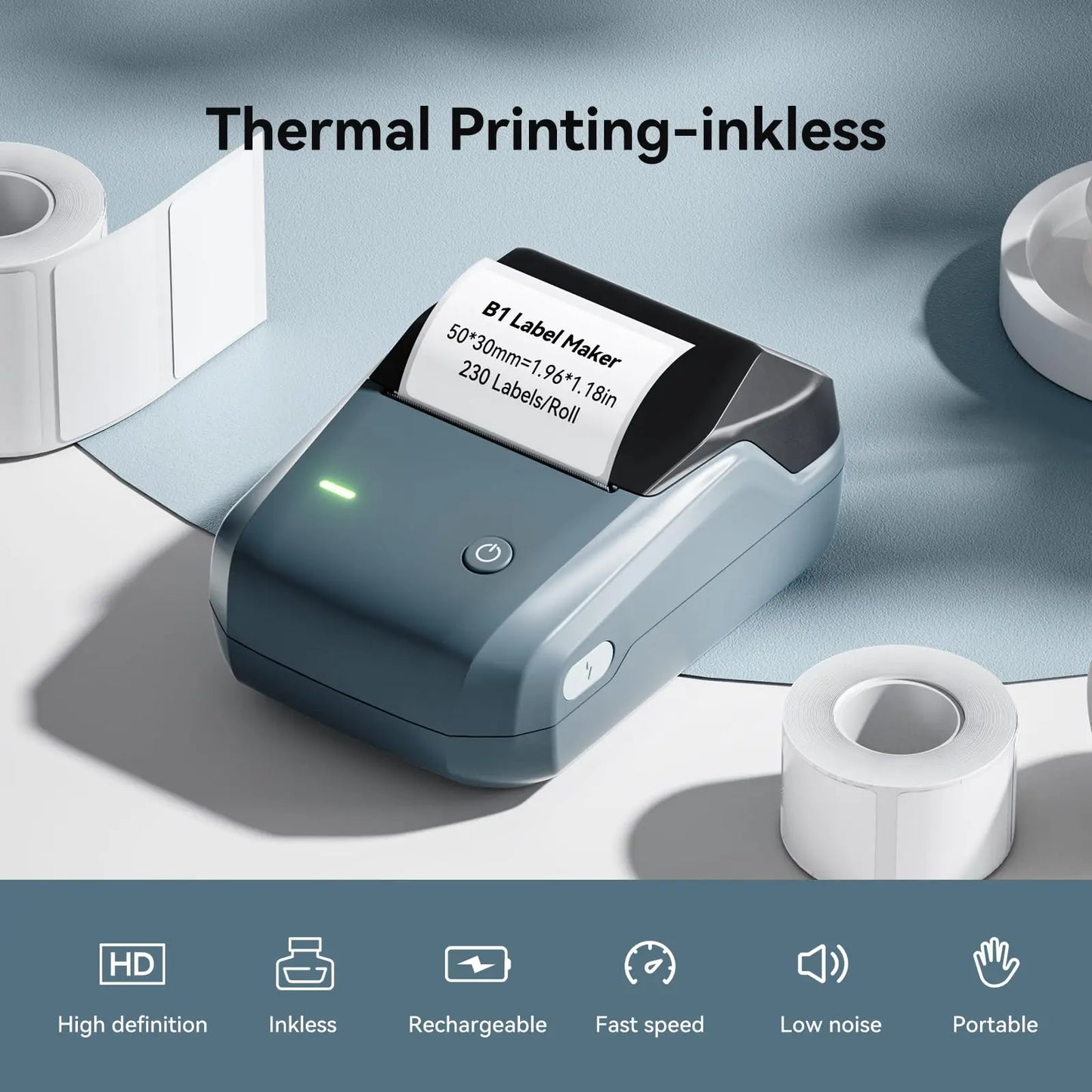 Bluetooth Portable Thermal Label Printer For Packaging