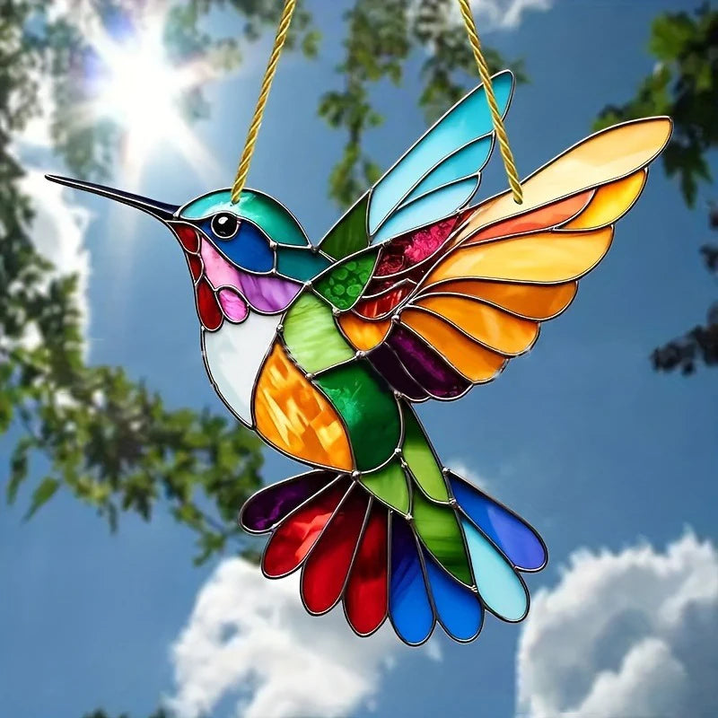 Hummingbird Sun Catcher Acrylic Window Decor For Garden by Home for Health and Beauty