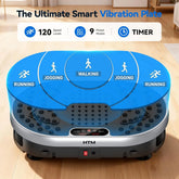 Vibration Plate Exercise Machine 120 Speed Levels 9 Preset Programs Home Fitness Equipment Weight Loss Fat Burning Muscle Toning by Home for Health and Beauty