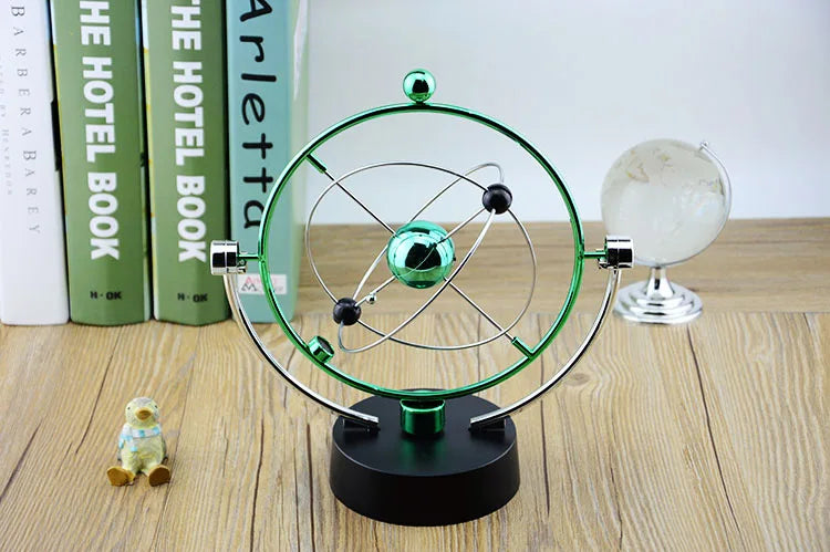 Galaxy Universe Celestial Swinger Magnetic Rotating Earth Perpetual Motion Device Electric Chaos Pendulum Science Decor living room decoration desk decoration adornos para casa desk decoration home accessories by Home for Health and Beauty
