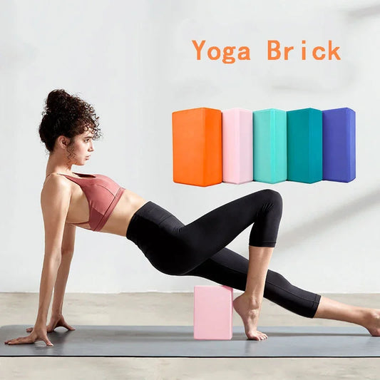 Yoga Blocks Foam Brick Set for Training and Stretching