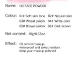 5-color matte setting powder, controls oil, moisturizes, and is long-lasting and waterproof, creating a natural makeup look. by Home for Health and Beauty