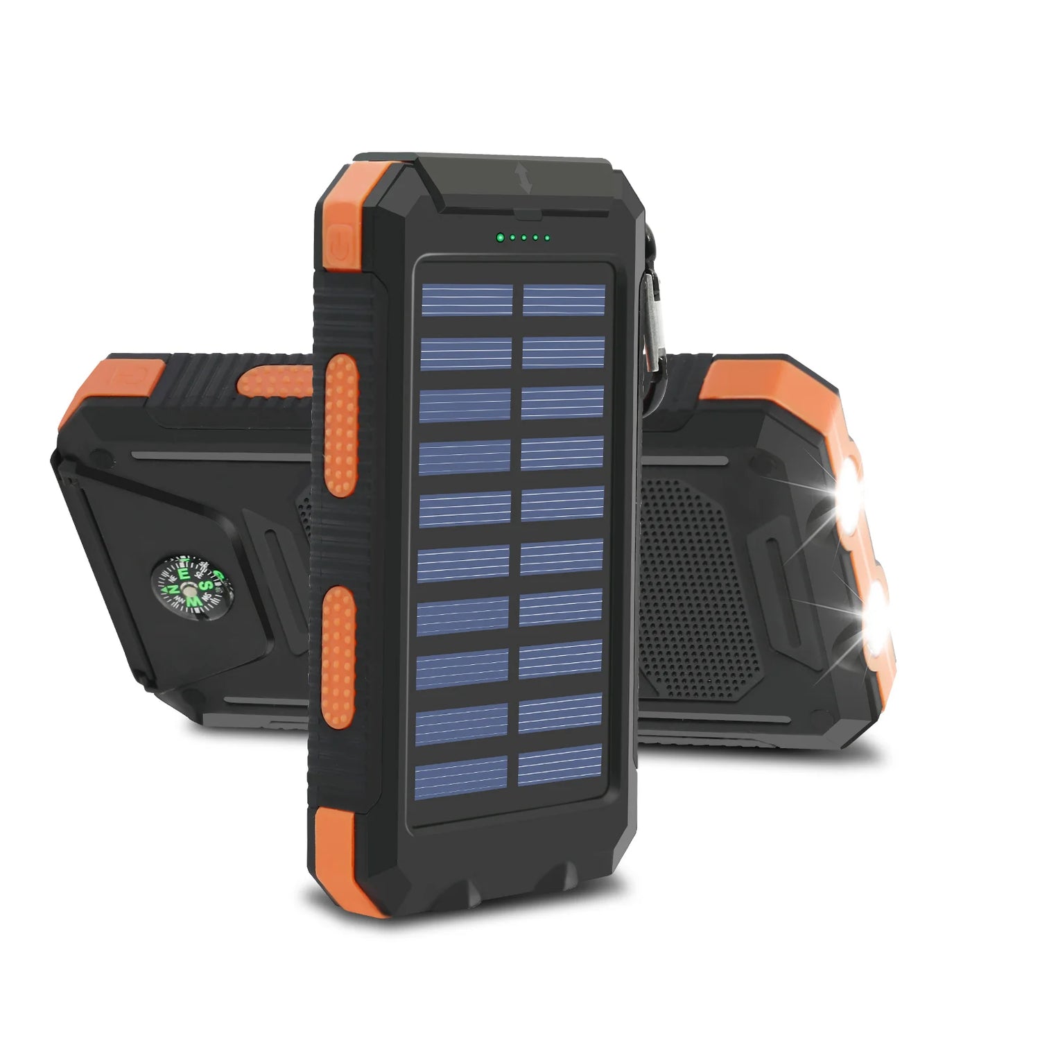 20000mAh Solar Power Bank Large Capacity Portable Outdoor Fast Charging Built-in Li-polymer Battery LDE Light for iphone Samsung by Home for Health and Beauty