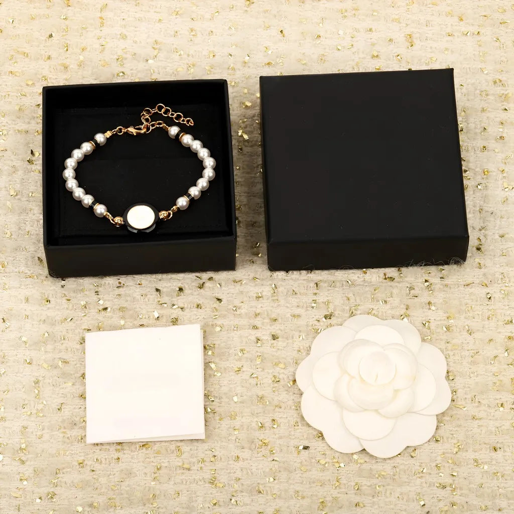 Women Jewelry Sets Necklace Bracelet Earrings Beaded Pendant