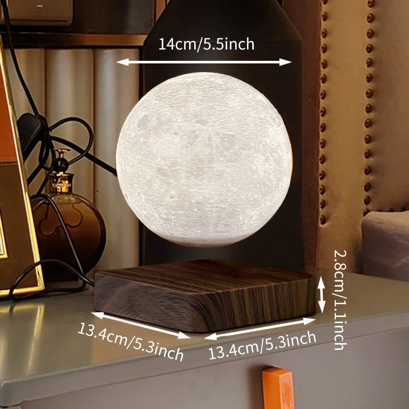 Floating Magnetic Moon Lamp With 3 Temperature Settings