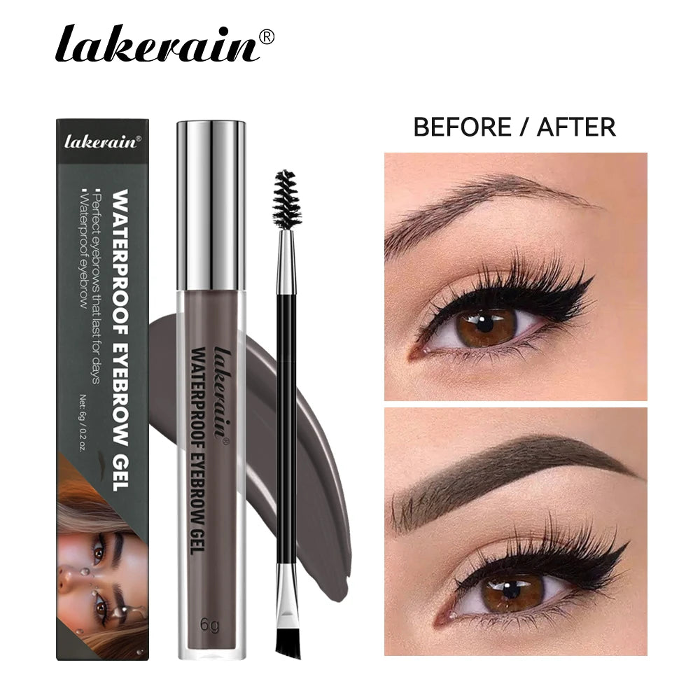 Waterproof Eyebrow Gel Smudge Proof Long Lasting Hold by Home for Health and Beauty