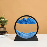 3D Moving Sand Art Glass Frame Deep Sea Quicksand Decor by Home for Health and Beauty